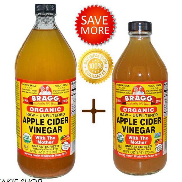 

Premium Bragg Apple Cider Vinegar 946 Ml + 473 Ml ( Cuka Apel 946 Ml + Studio.Abrarr