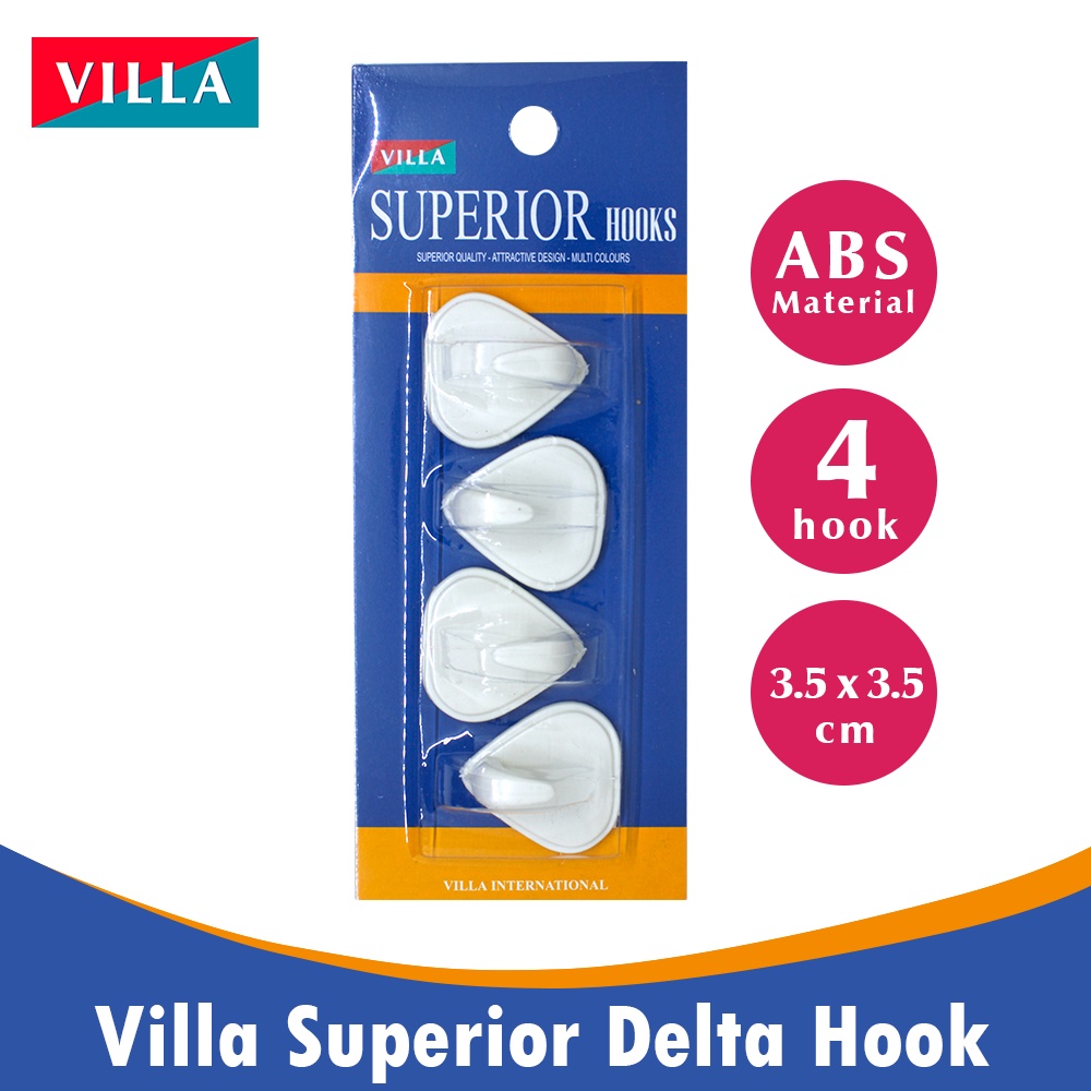 Ktmstore Villa Superior Delta Hook 1001 Gantungan baju Kail Tempel 2201-1001