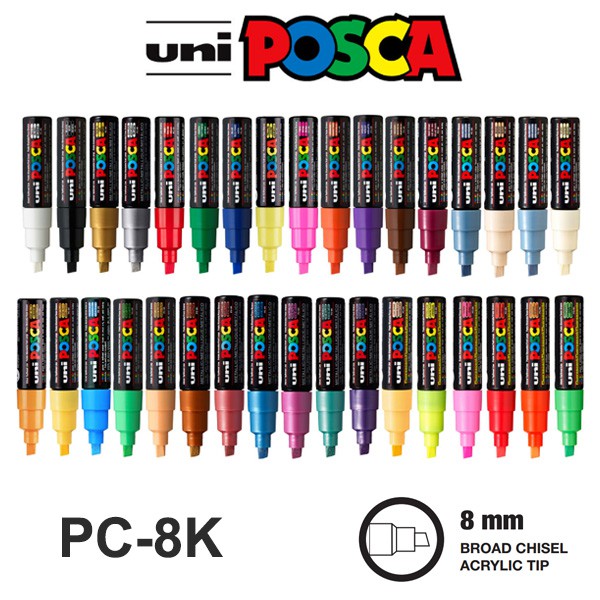

Uni POSCA PC-8K Marker Pen - Broad Tip (HARGA SATUAN)
