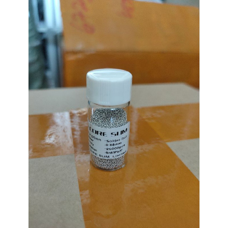 timah butir 0.65mm botol kecil