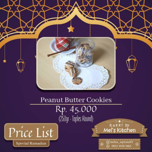 

KUE KERING - PEANUT BUTTER COOKIES
