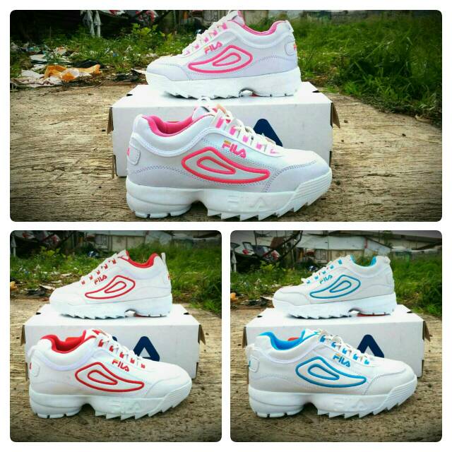 SEPATU FILA DISRUPTOR 2 WOMEN SNEAKERS WANITA KEKINIAN KEREN MURAH MADE IN VIETNAM