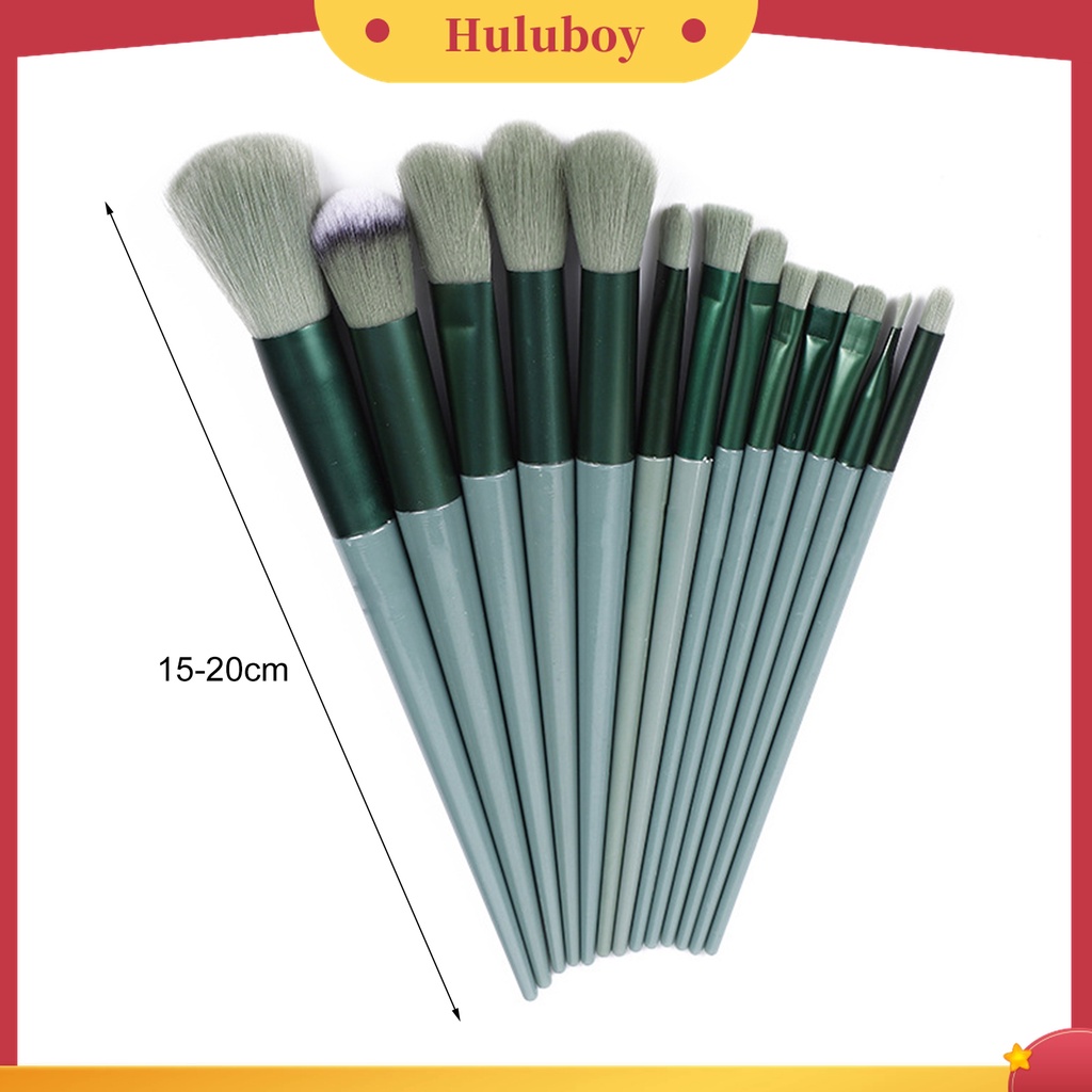 Huluboy Huluboy♡ 13pcs / Set Brush Foundation / Concealer / Bedak Ringan Untuk Makeup / Kosmetik Wanita