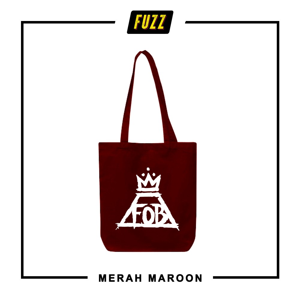 Totebag Band Fall Out Boy Tas Jinjing Tote Bag FOB Distro Musik Rock Alternatif Keren Dan Murah