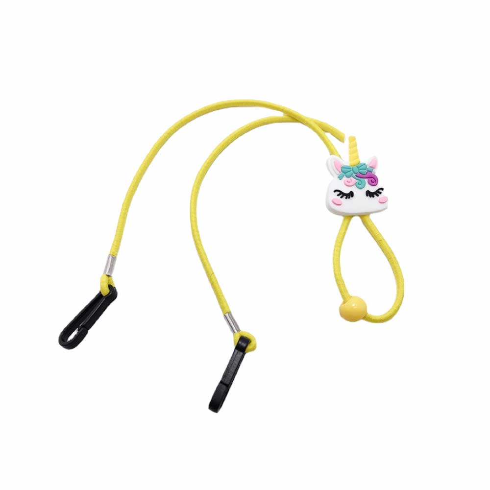 Tali Strap [ Kuning ] Unicorn Earhook Kacamata &amp; Masker Anak dan Dewasa - Penahan Anti Jatuh - Spandex - TL8095