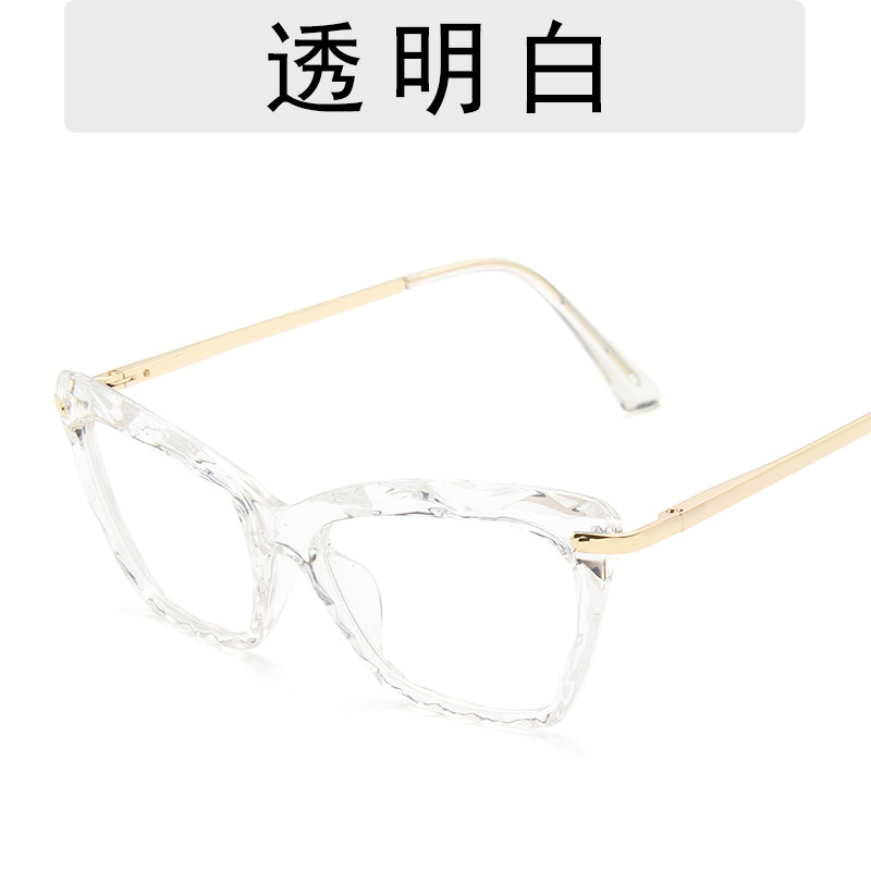 (YUZHU) COD Kacamata Jelly Kacamata Untuk Wanita Retro Cat Eye Black Frame