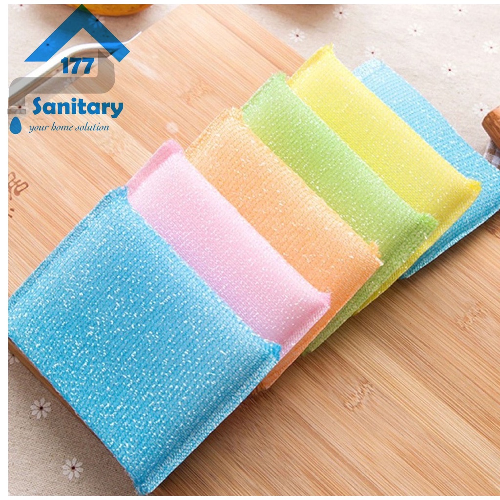 Spons Cuci Piring Sink- Super Magic Spon spon spun pembersih piring murah sponge dapur kitchen penggosok alat sabut sabuk sink