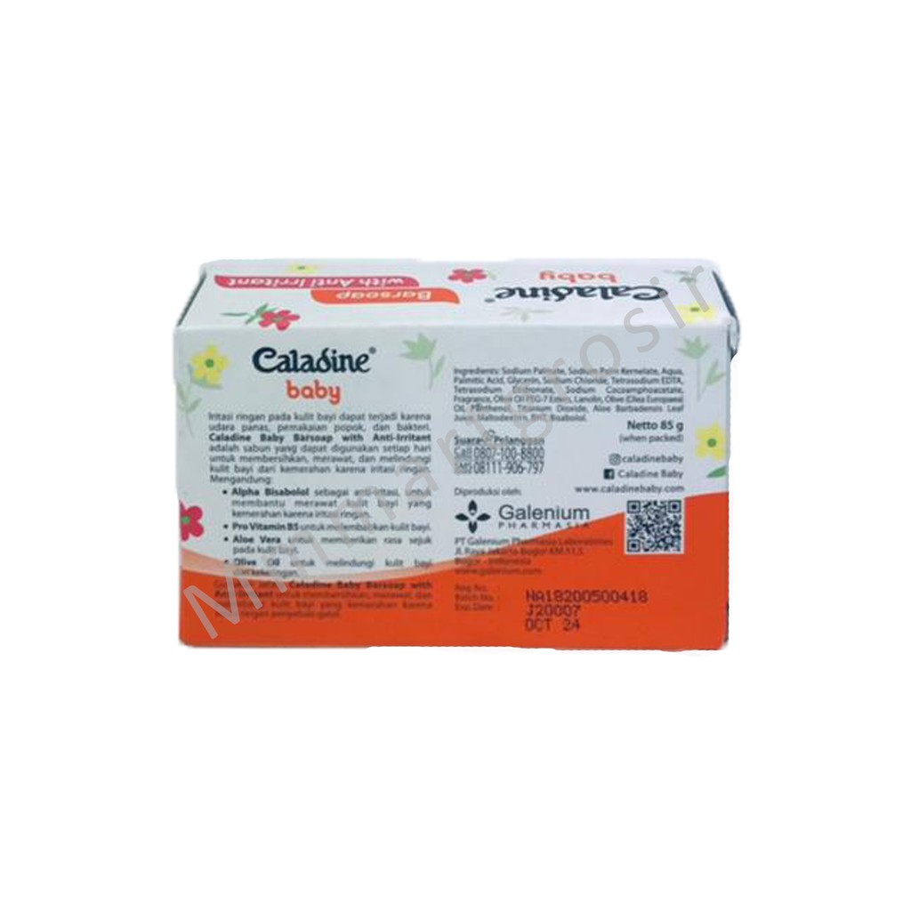 Caladine baby / Barsoap with anti irritant / Sabun batang anti iritasi / 85g