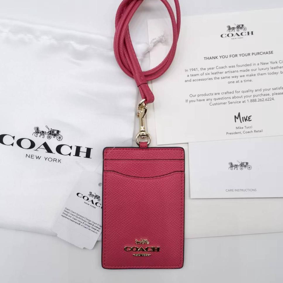 

Lagi Tren.. Baru!!! Coach Metal LOGO Lanyard ID Card Holder Name Tag Delapan Warna
