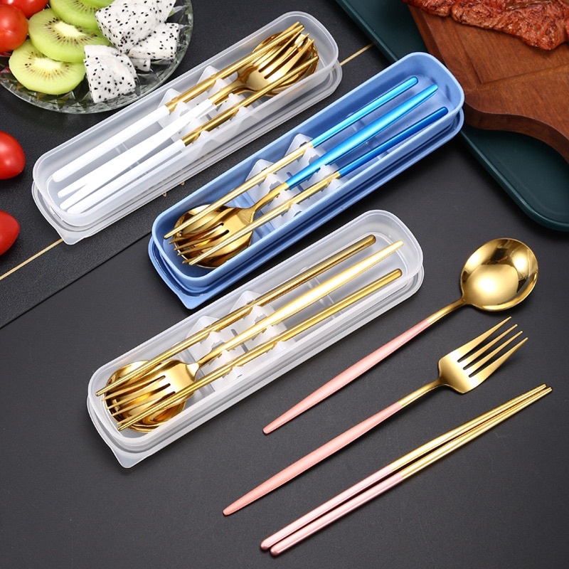 {High Quality} Hampers Set Alat Makan Premium Sendok , Garpu , Sumpit PREMIUM Luxury Stainless Steel/ Sendok Garpu Korea Sutejo