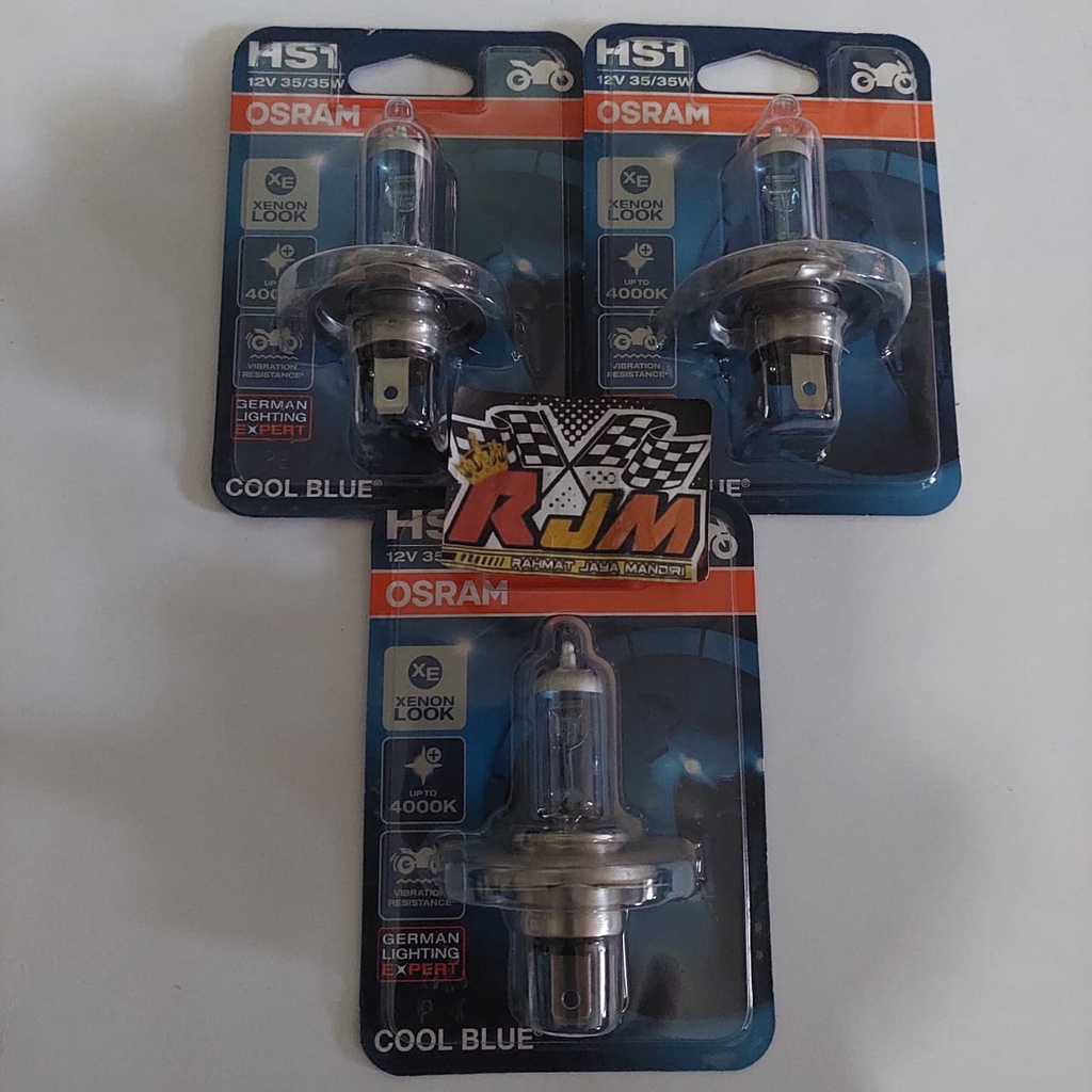 Bohlam Xenon Headlamp Osram HS1 / H4 Cool Blue Vixion Byson Scoopy Fi Ninja2tax/ninja4tax