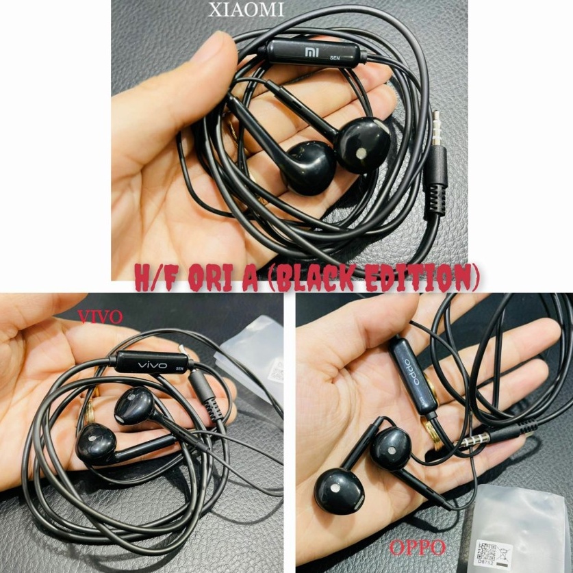 HEADSET HANDSFREE COPOTAN ALL BRANDS BLACK EDITION JACK 3.5 SUPERBASS - FA