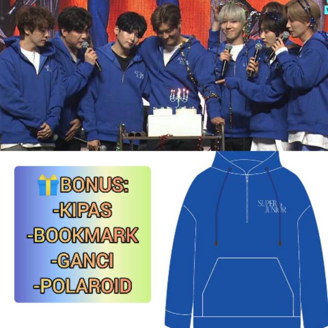 Unofficial Hoodie SuperJunior 15th Anniversary