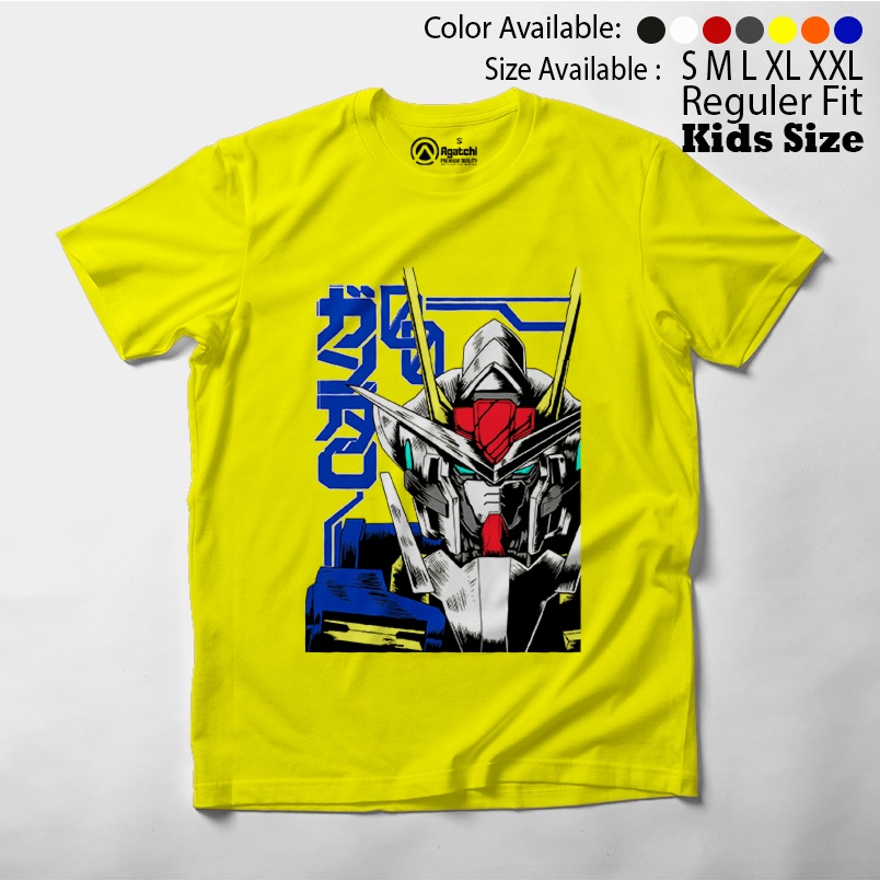 Baju Kaos Atasan Anak Laki-Laki Anime Robot Gundam