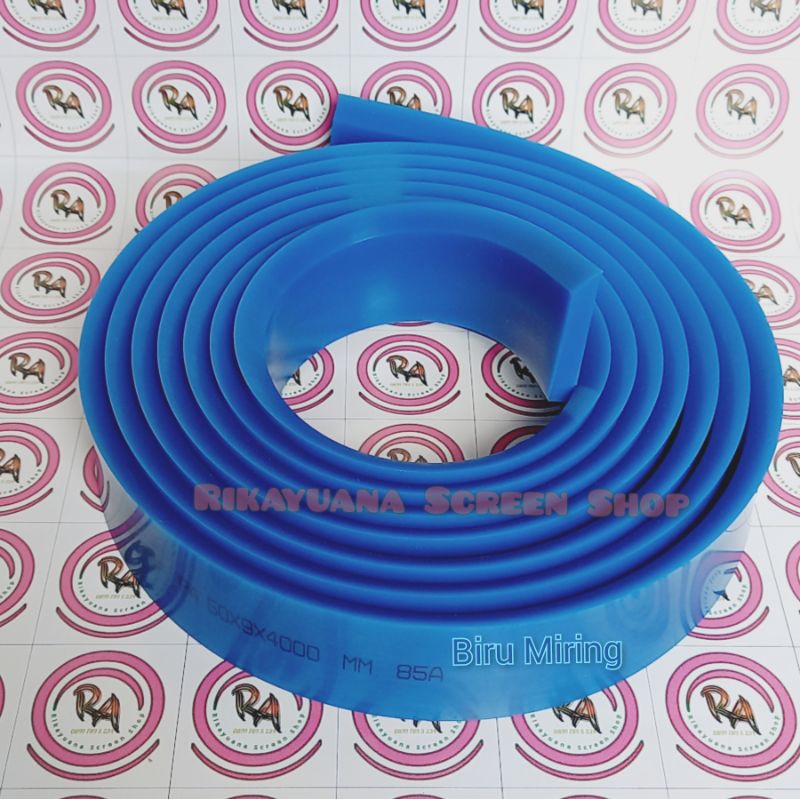 

Karet Rakel Sablon tebal 9mm Biru Miring