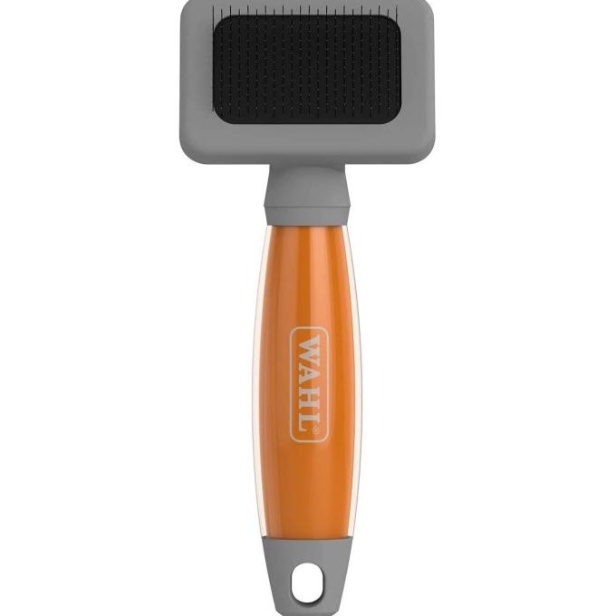

[[COD]] WAHL Small Gel Handle Slicker Brush 58447 (ORANGE / GRAY)
