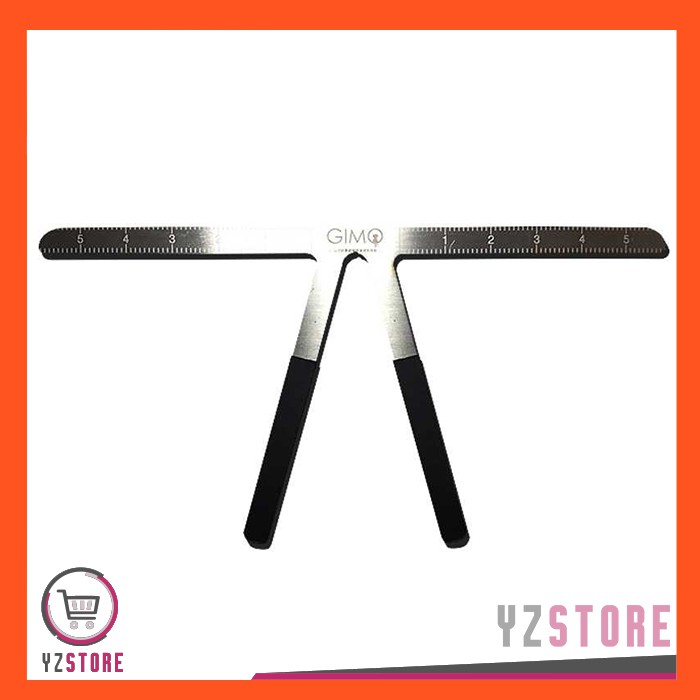 Penggaris Alis Eyebrow Ruler Measure Shaping Tool Alat bantu Sulam Alis FREE BOX CASE YZ38