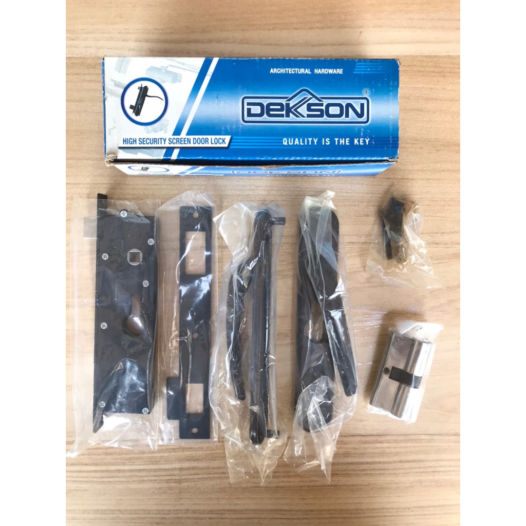 Handle Tarikan gagang Pintu Kawat nyamuk Expanded Hitam Dekson