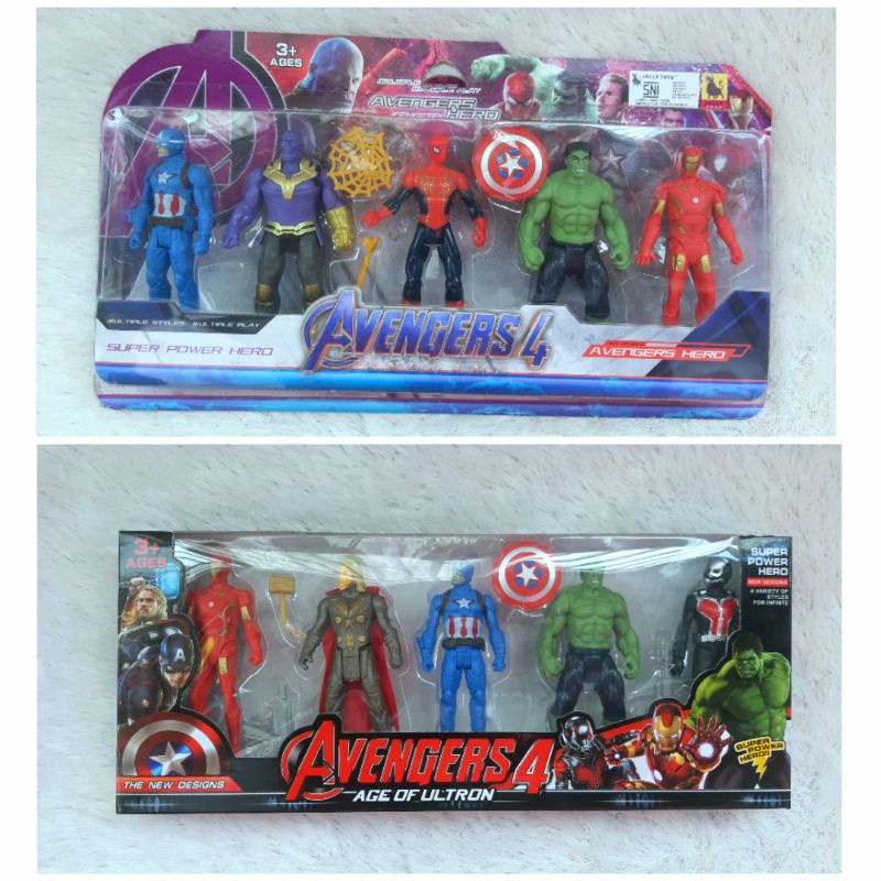 Mainan Figur Avengers Set isi 5 pcs - Mainan Tokoh Superhero Avengers - Mainan Robot Figure Avengers