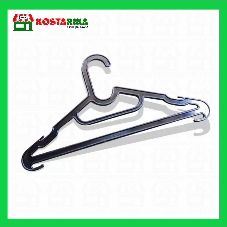 Gantungan Baju Hanger Plastik isi 12 Pcs