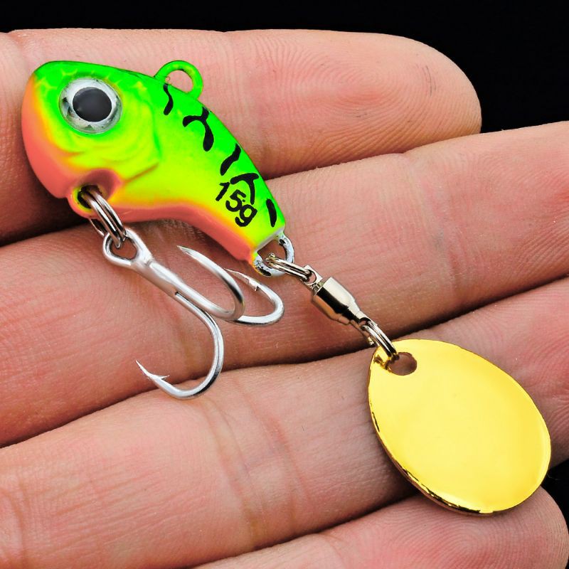 Umpan pancing fishing lure metal vib vibration dengan spinner 5 gram 10 gram