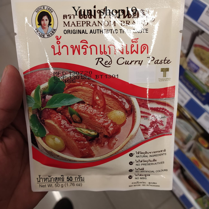 

mae pranom red curry paste 50gr