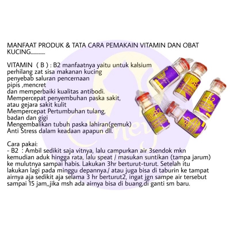Vitamin B2 kucing anjing