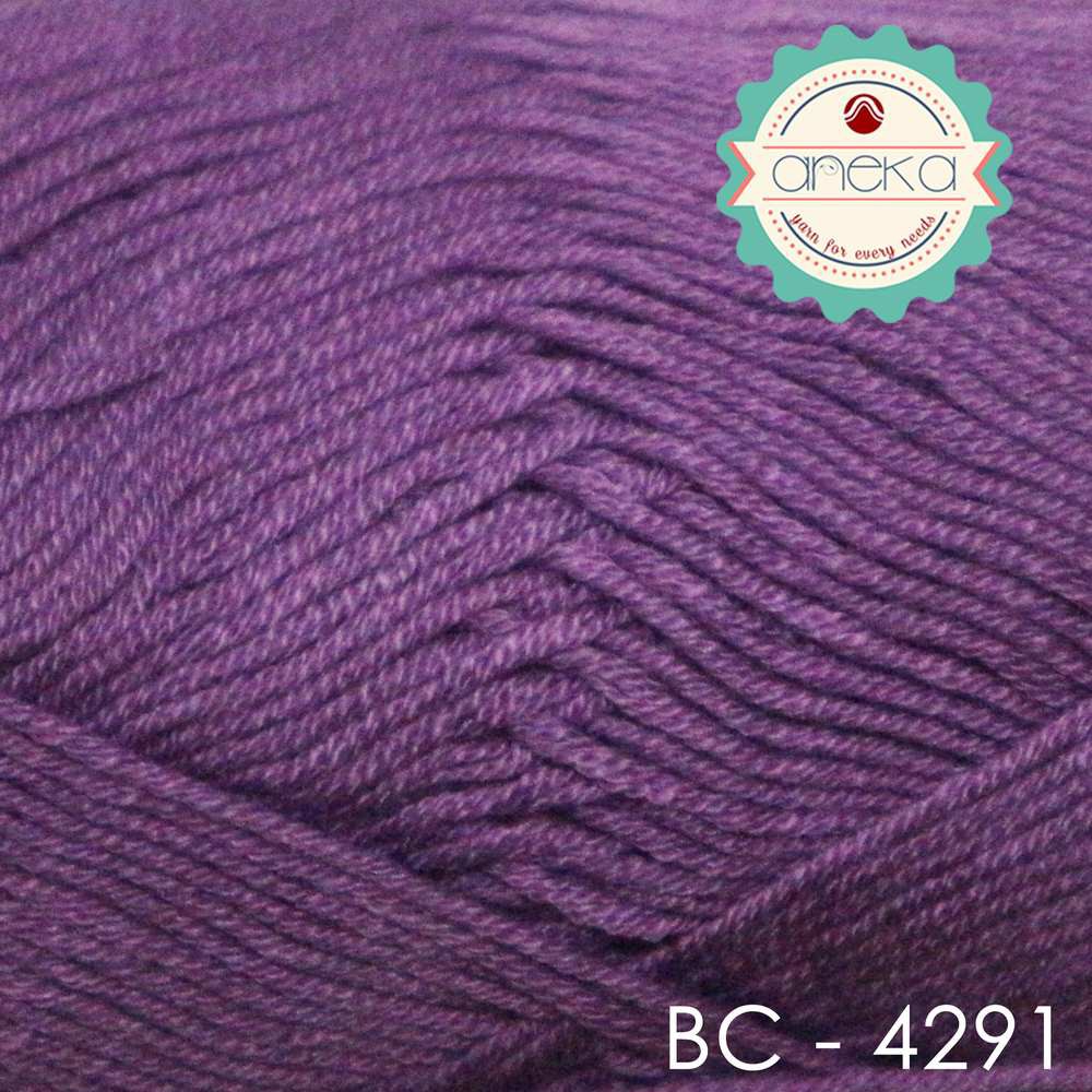 Benang Rajut Katun Bambu / Bamboo Cotton Yarn 1 - 4291 Ungu Muda