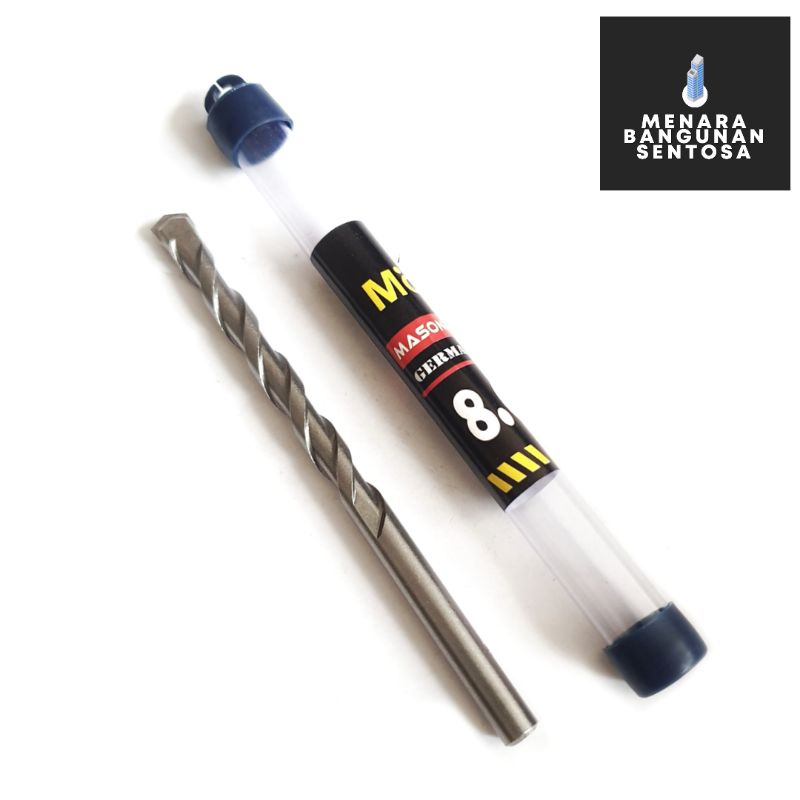 Mata Bor Beton Mollar 8mm - Bor Tembok Dinding 8 mm Masonry Drill