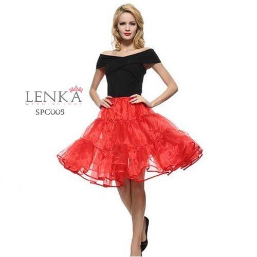 [PRODUK FAVORIT] ROK TUTU DALAMAN PENGEMBANG GAUN PESTA 2 LAYER MERAH SPC005