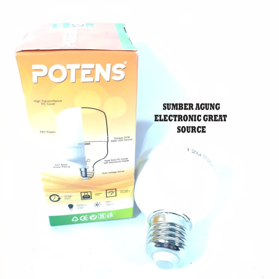 Lampu LED 12W Tabung Potens Capsule Lamp untuk Rumah Tangga Cahaya Put