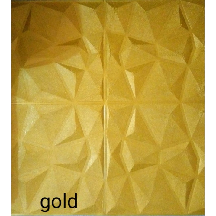PEKANBARU Wallpaper foam  3D 6mm-7mm-berlian GOLD