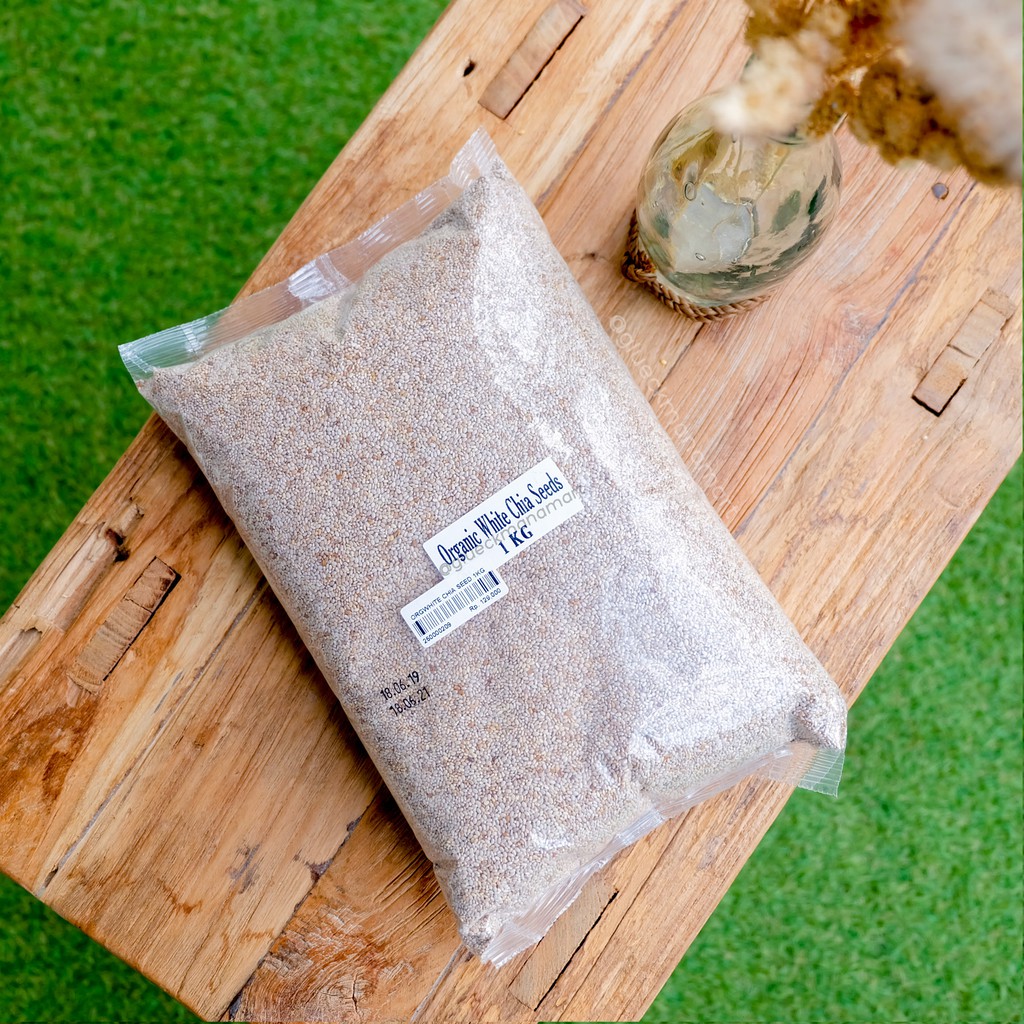 ORGANIC WHITE CHIA SEED / Biji Chia 1kg