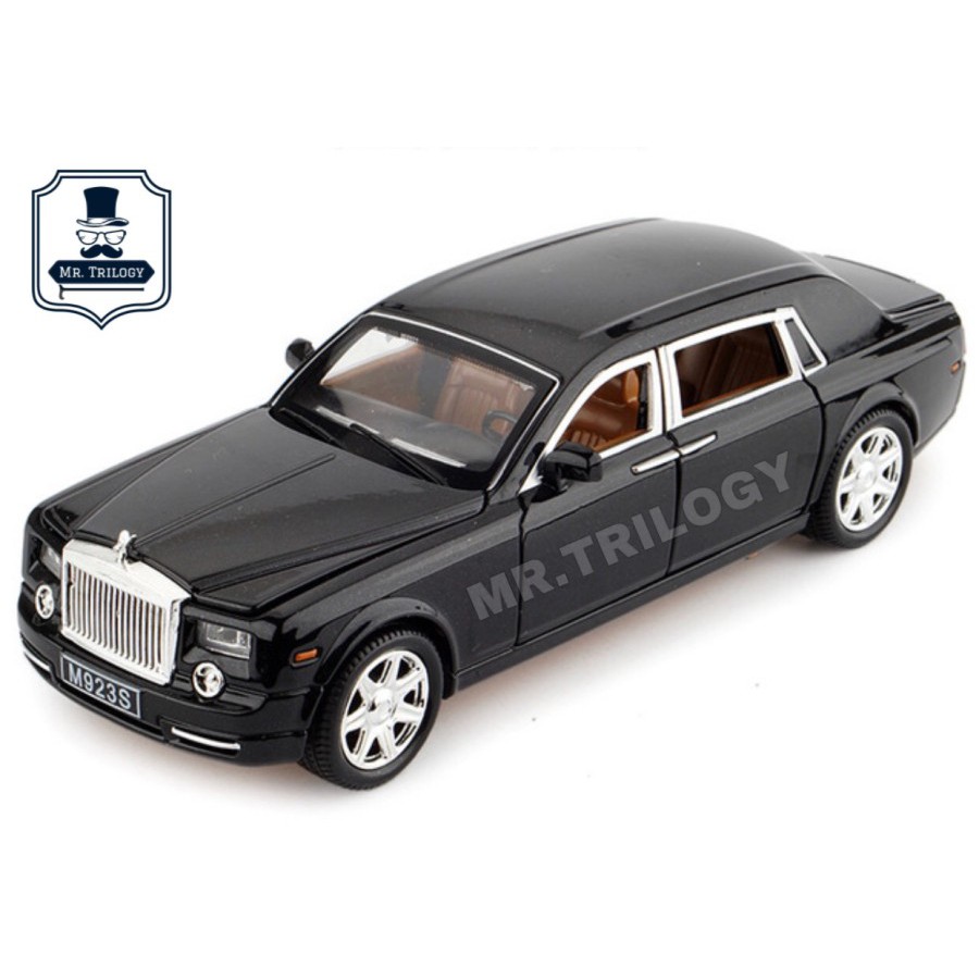 Diecast mobil/ miniatur mobil Rolls Royce Phantom 1:24, kado mainan anak keren Roll-Royce Rolls-Royces rolls-royce RR