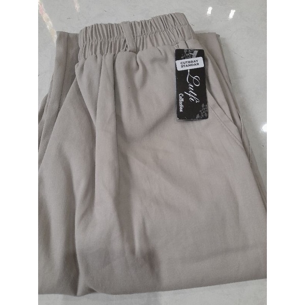 Cutbray Basic Pants Katun Strech