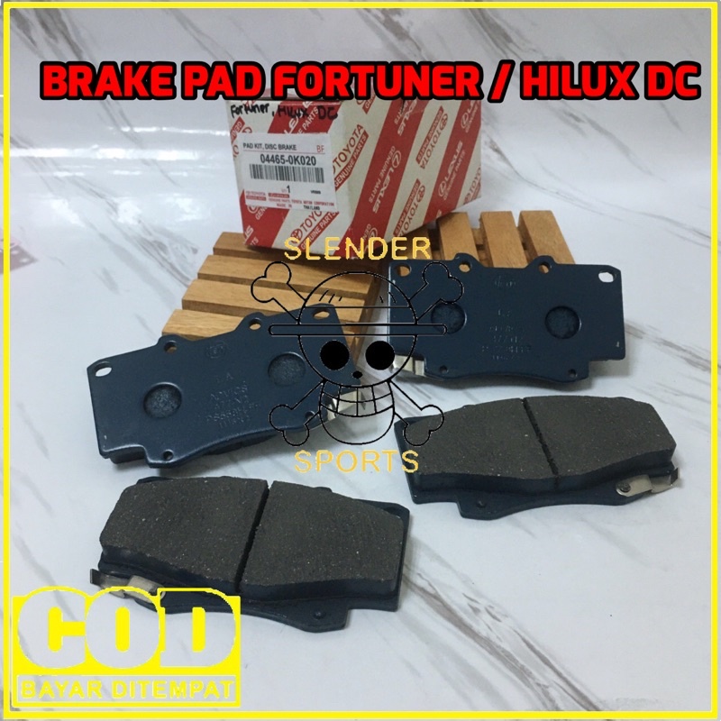 BRAKE PAD FORTUNER - BRAKE DISC PAD FORTUNER - KAMPAS REM DEPAN HILUX DOUBLE CABIN / FORTUNER