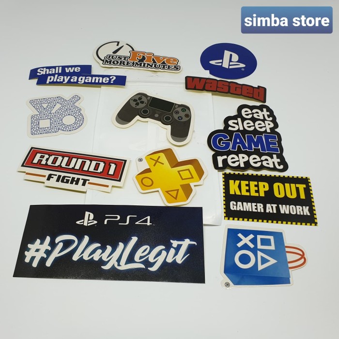 Stiker Sticker Scotlet Official Resmi Sony Playstation 4 PS4 ORIGINAL Original original