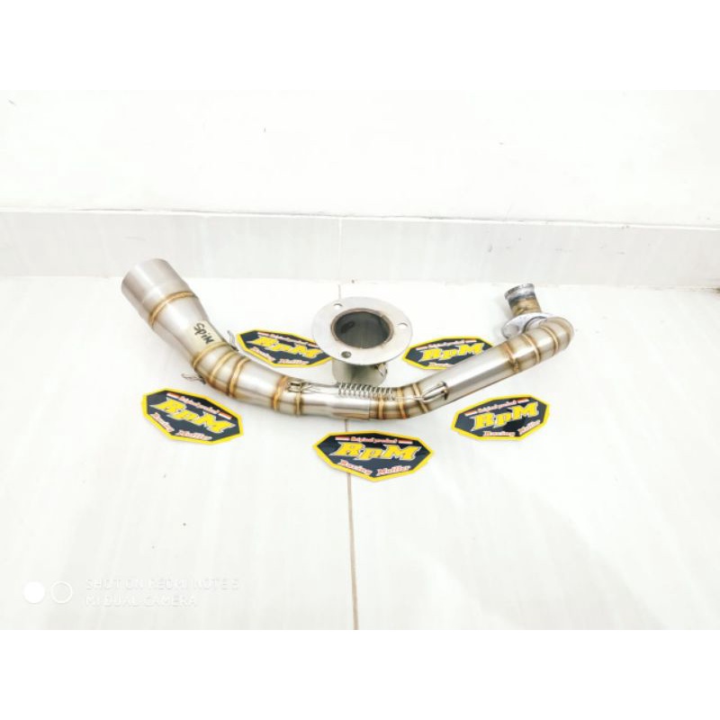 Pipa Leher Knalpot Spin 125 - Skydrive plus adaptor