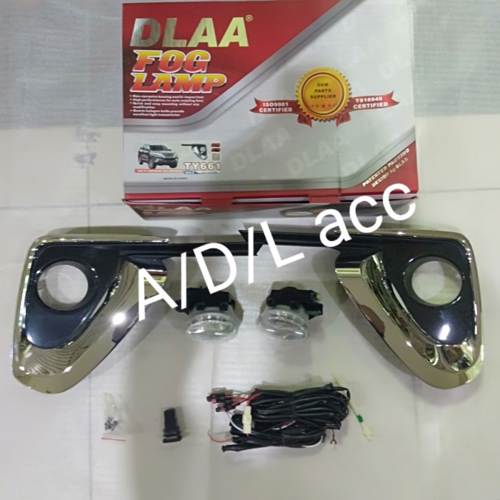 foglamp bemper BUMPER lampu SOROT kabut toyota all new fortuner / VRZ 2016 - 2021 dlaa