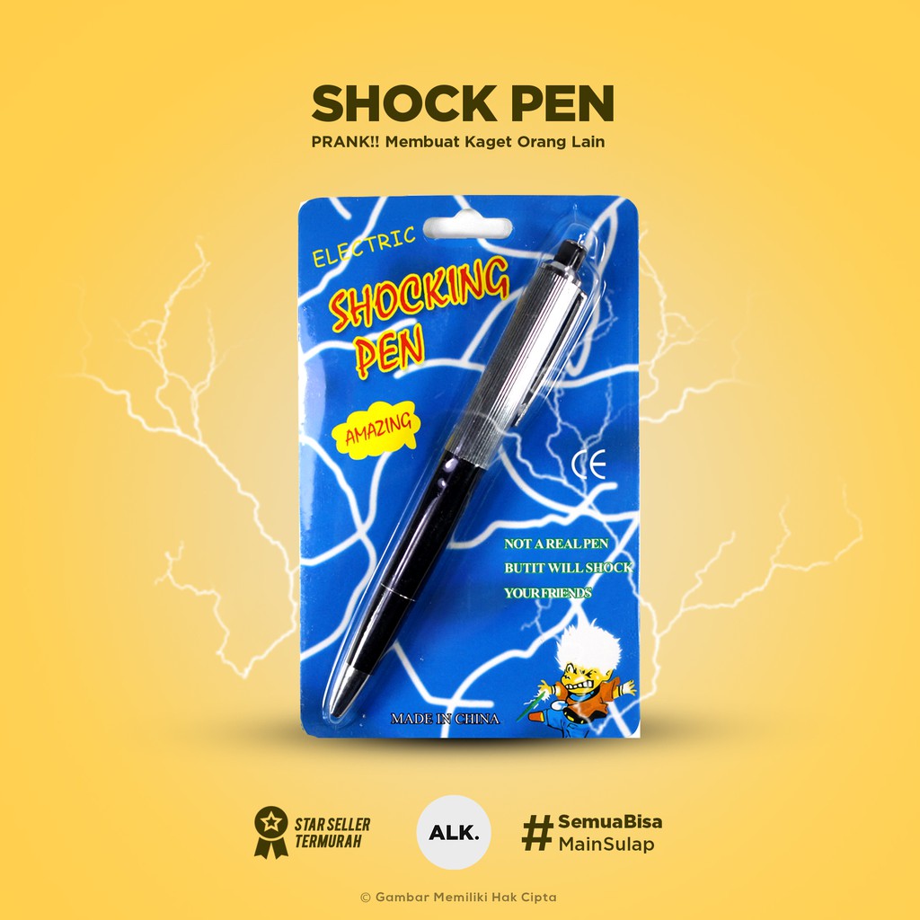 Shock Pen ( Alat Sulap Pulpen Setrum, Alat Sulap Prank )
