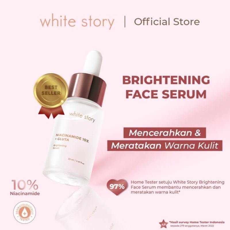 Bisa COD - White Story Paket Cream Wajah Brightening &amp; Acne Original