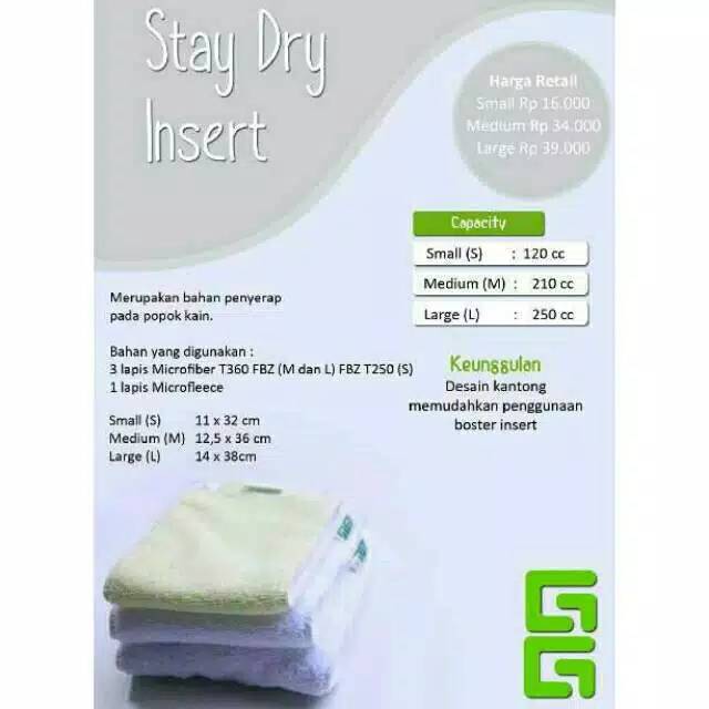 Clodi newborn gg lil g 3-9kg motif polos dpt 1 insert popok kain diaper cuci ulang clody SNI