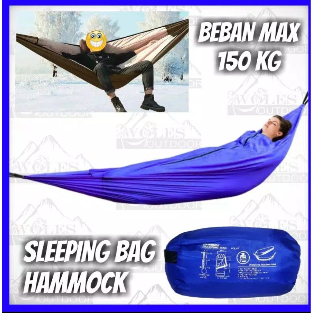 Sleeping bag hammock 2 in1 / sleepmock / hammock sleeping bag /sleepmock 2 in 1 tebal / sliping bag hamok / hamok sleping bag