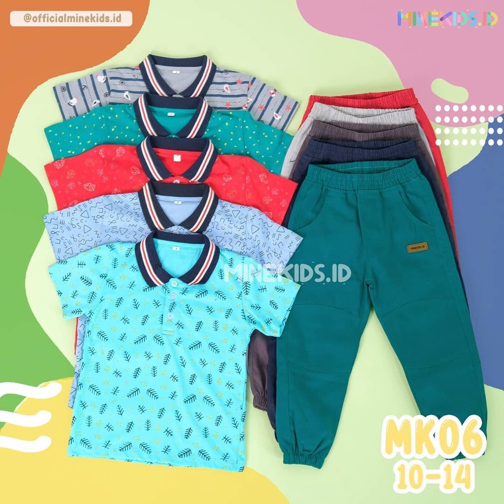 SETELAN ANAK UNISEX JOGER PANTS FULLPRINT USIA 2-10 TAHUN