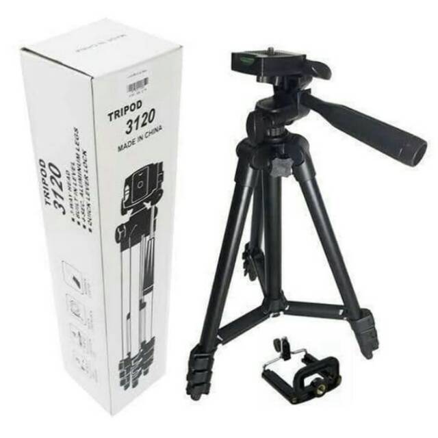 Tripod kamera hp 3120 black +holder