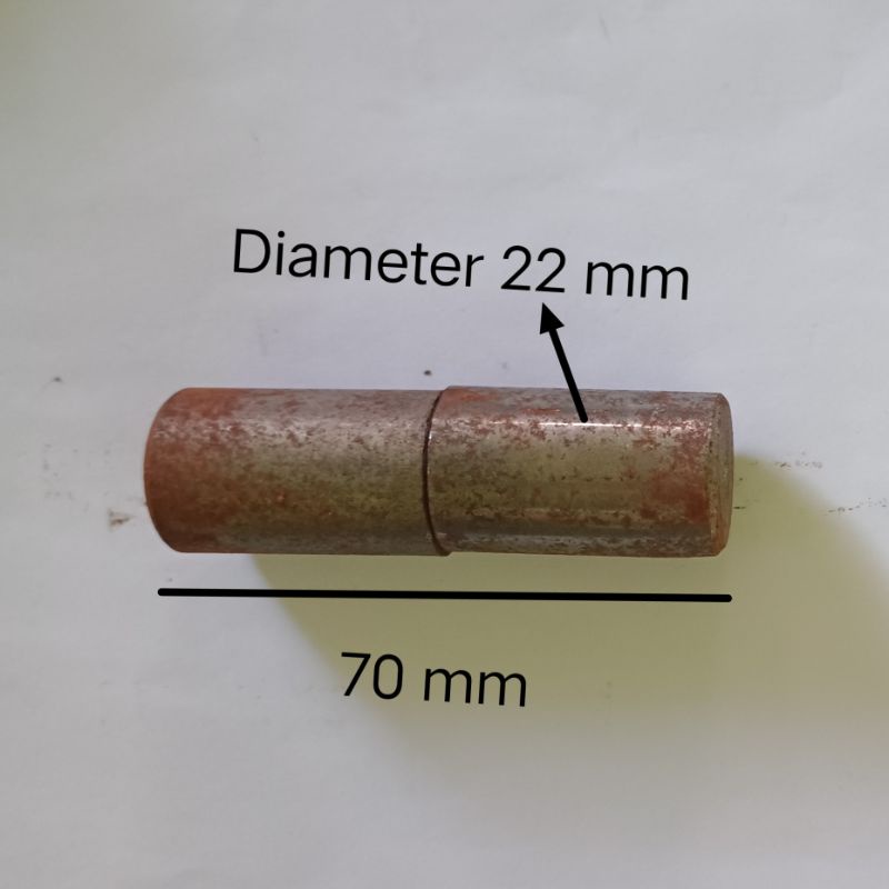 Engsel Bubut Diameter 22 mm Besi