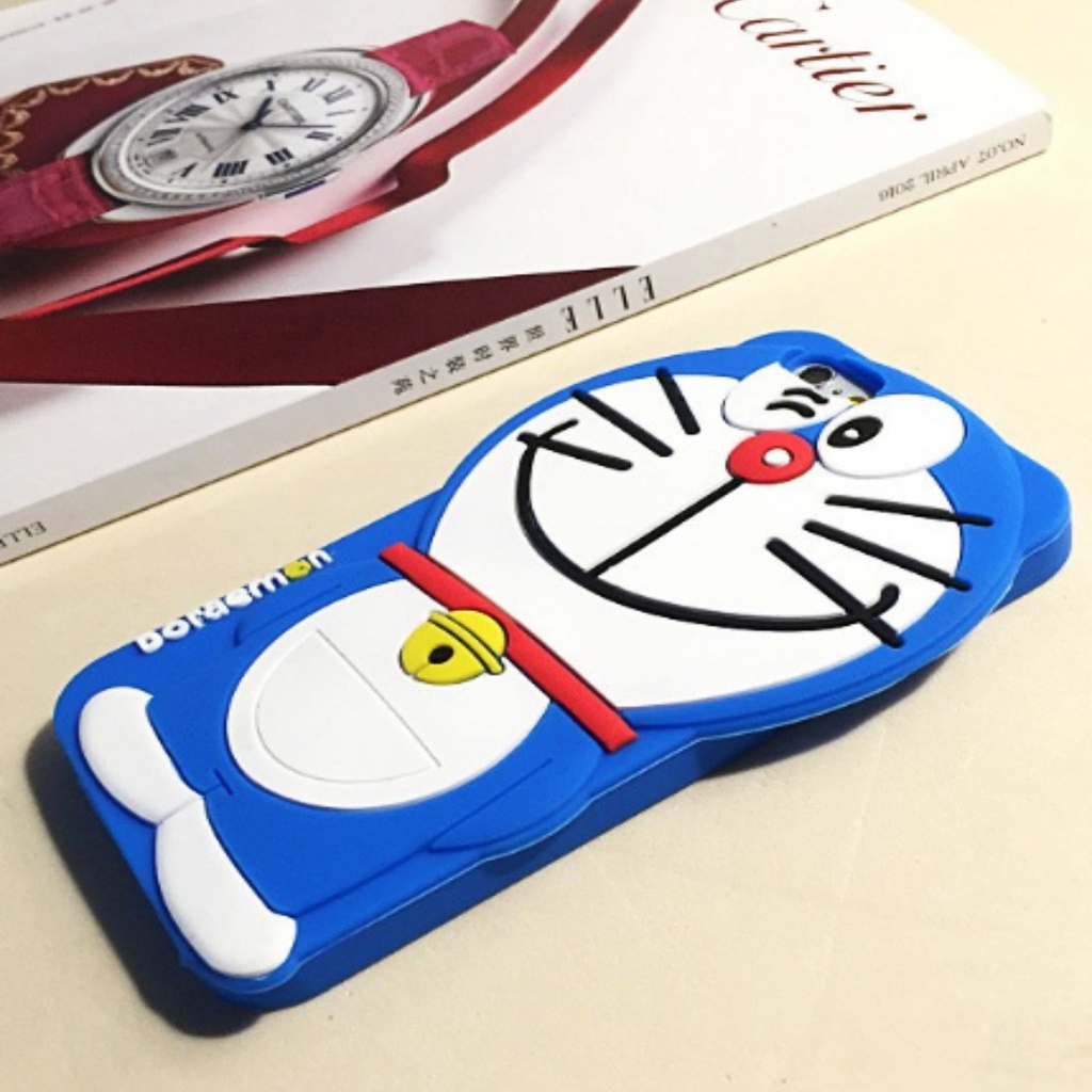 Silicone Samsung J5 Pro J530 / J7 Pro J730 / J5 Prime / Oppo A39 A57 / Oppo F1s A59 / Oppo F3 Plus / Xiaomi Redmi 5 / Redmi 5 Plus / iPhone 6 / iPhone 7 / iPhone 7 Plus Silikon 3D / Case 4D Doraemon / Casing / Softcase / Soft Case