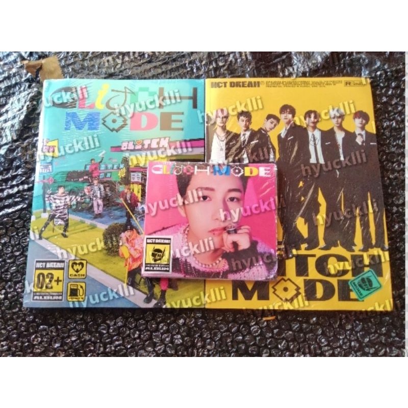 (sealed) photobook glitch, photobook scratch, digipack glitch mode renjun