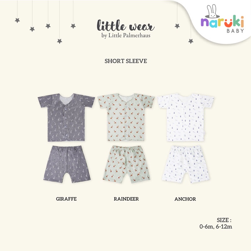 Little Palmerhaus Little Wear Short Sleeve Piyama Bayi Setelan Bayi