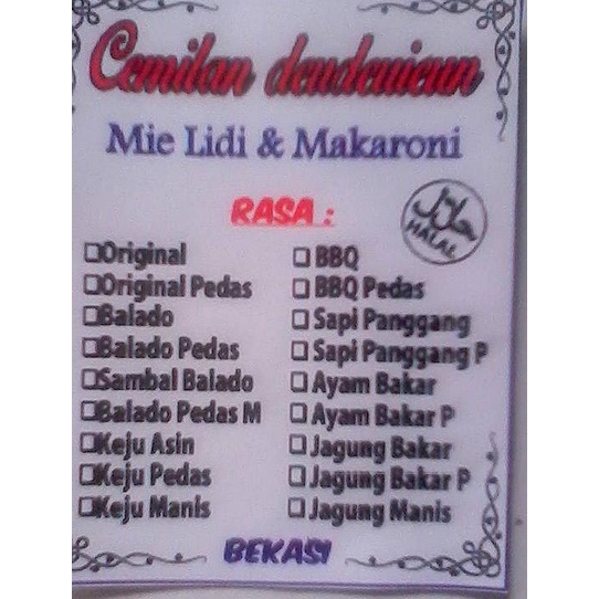 

➸ Mie Lidi deudeuieun 250 gram ✺